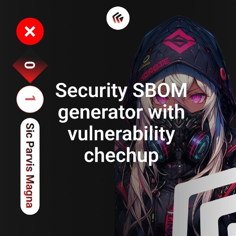 Security SBOM generator with vulnerability chechup